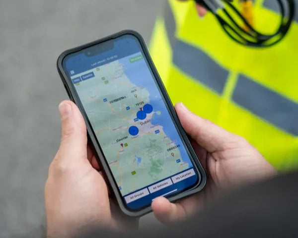 image showing real time location on the application