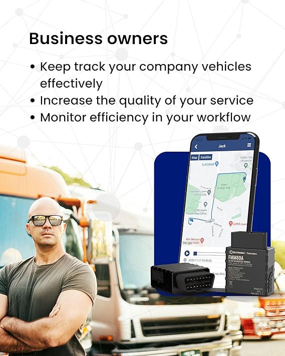 GPS Tracker for business owners to effectively track company vehicles, increase the quality of your service and monitor efficiently in your workflow