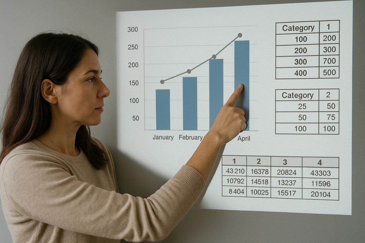 Image showing a table with all the data available in the fmc880 tracker application